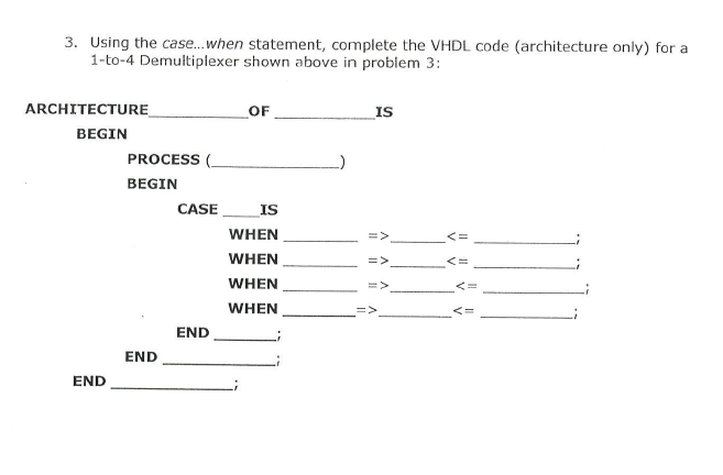 Vhdl Code For 1 4 Demux Vhdl Code For 1 4 Demux