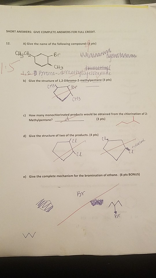 GIVE ANSWERS: SHORT ANSWERS Solved: ... COMPLETE CRED FULL FOR