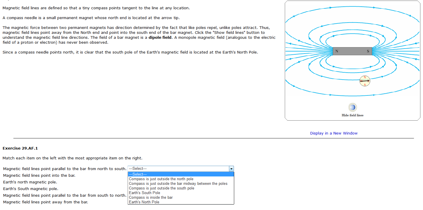 magnetic compass points