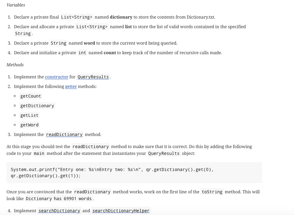 Dictionary in java example image
