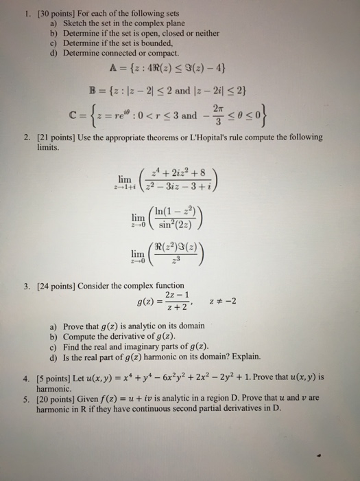 Solved For Each Of The Following Sets Sketch The Set In T