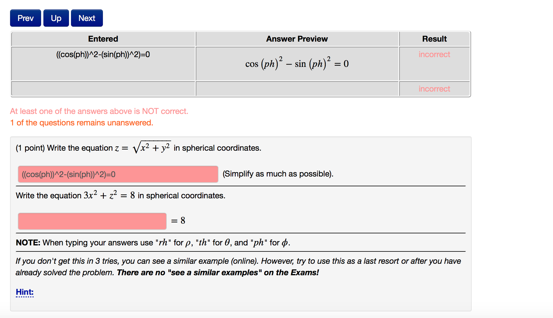 Solved Write The Equation Z X2 Y2 In Chegg Com