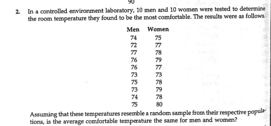 Solved 2 In A Controlled Environment Laboratory 10 Men