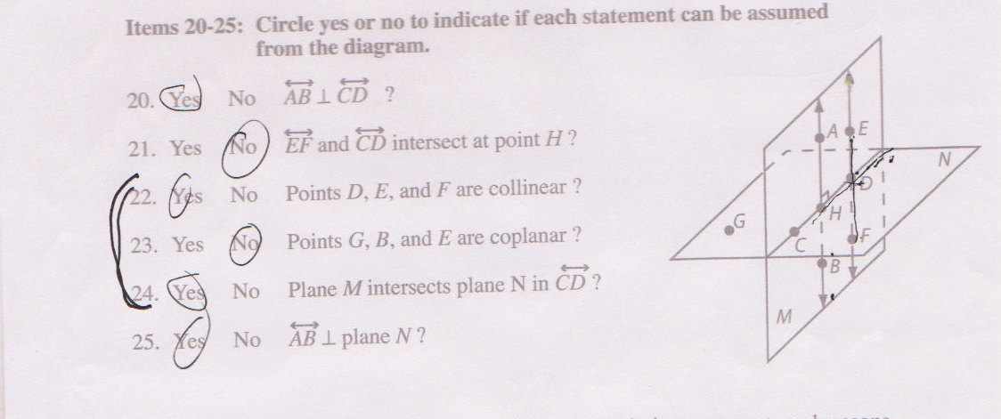 Circle Yes Or No To Indicate If Each Statement Can Be Chegg Com