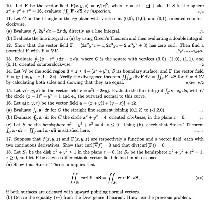 Solved Let F Be The Vector Field F X Y Z R R 5 Where Chegg Com