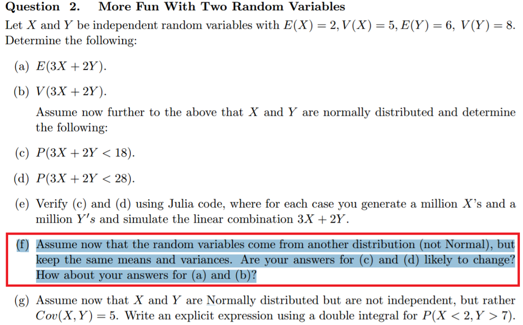 Solved Let X And Y Be Independent Random Variables With E Chegg Com