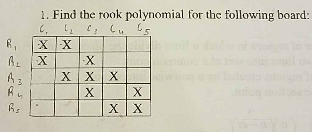 Rook Polynomials: A Straight-Forward Problem – Feature Column