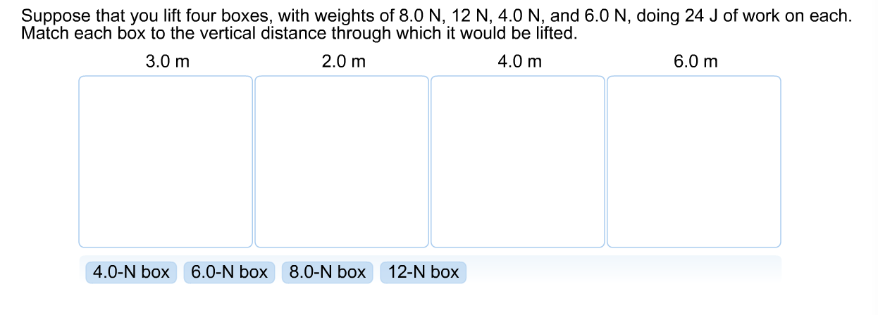 Solved Suppose That You Lift Four Boxes With Weights Of Chegg Com