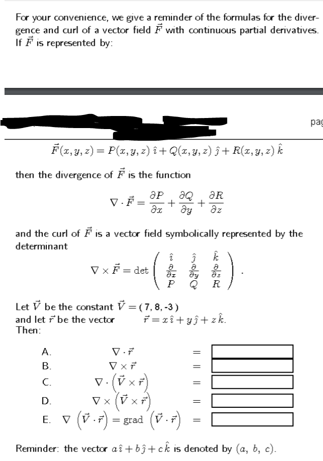 Solved For Your Convenience We Give A Reminder Of The Fo Chegg Com