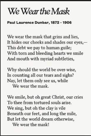 We Wear The Mask - We Wear The Mask Poem by Paul Laurence Dunbar