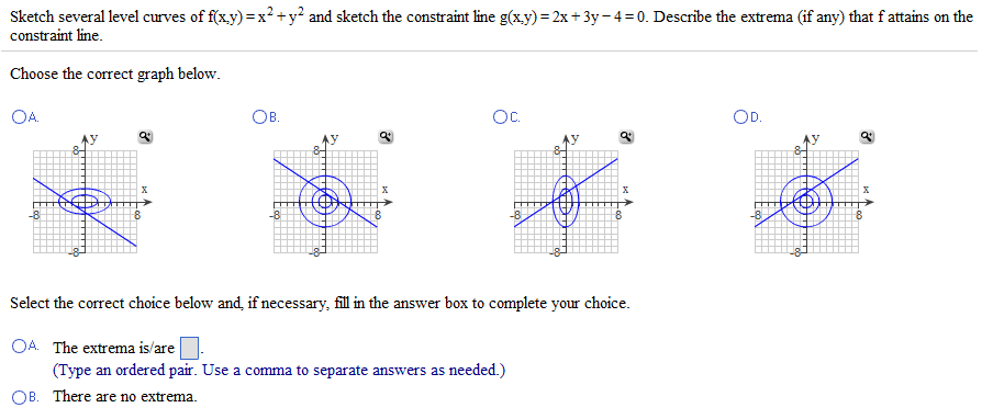 Sketch Several Level Curves Of F X Y X2 Y2 And Chegg Com