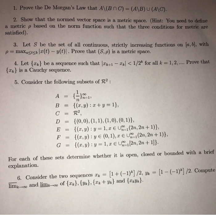 Solved Prove The De Morgan S Law That A B N C A B U Chegg Com