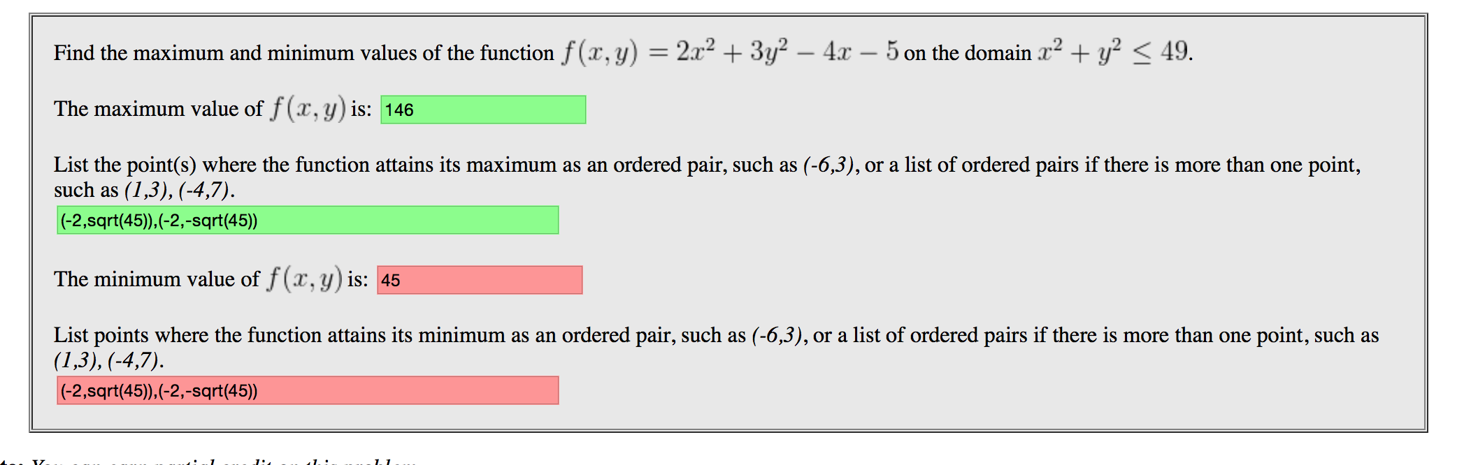 Find The Maximum And Minimum Values Of The Function Chegg Com