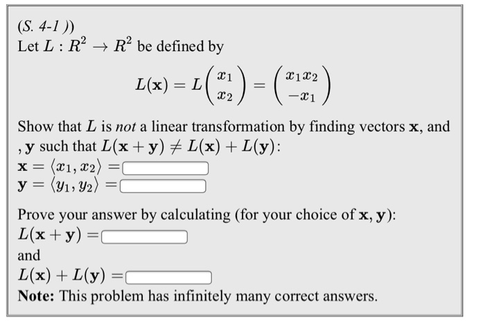 Solved Let L R 2 R 2 Be Defined By L X L X1 X2 Chegg Com