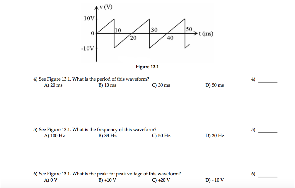 solved what is the period of a 50 khz sine wave 5 mu s 5 what is waveform