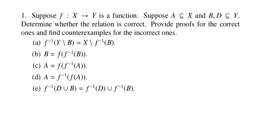 Solved 1 Suppose F X Y Is A Function Suppose A X An Chegg Com