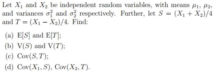 Solved Let X1 And X2 Be Independent Random Variables Wit Chegg Com