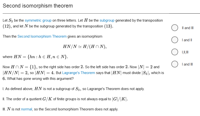 Solved Let S 3 Be The Symmetric Group On Three Letters L Chegg Com