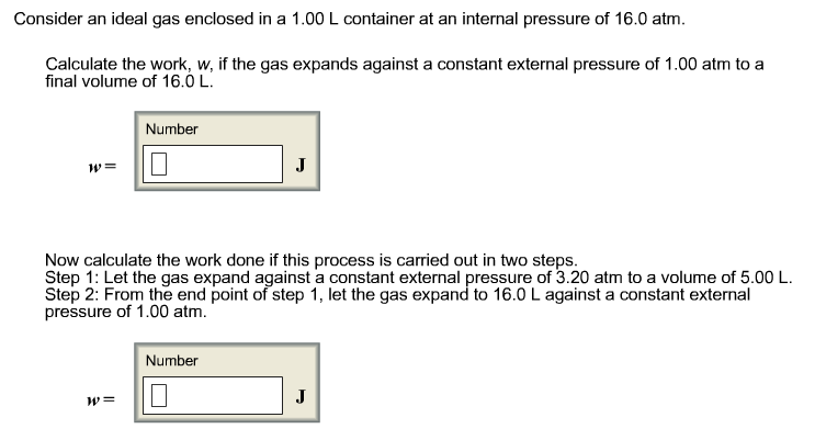 Solved Consider an ideal gas enclosed in a 1.00 L container 