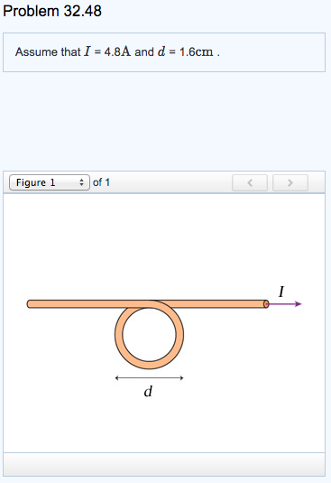 Image for Part A What is the strength of the magnetic field at the center of the loop in the figure? (Figure 1) Express