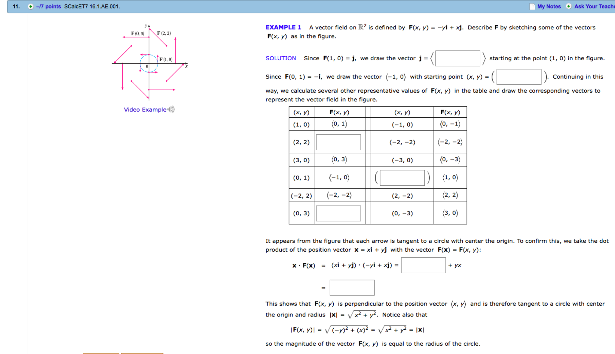 Solved A Vector Field On R 2 Is Defined By F X Y Yi Chegg Com