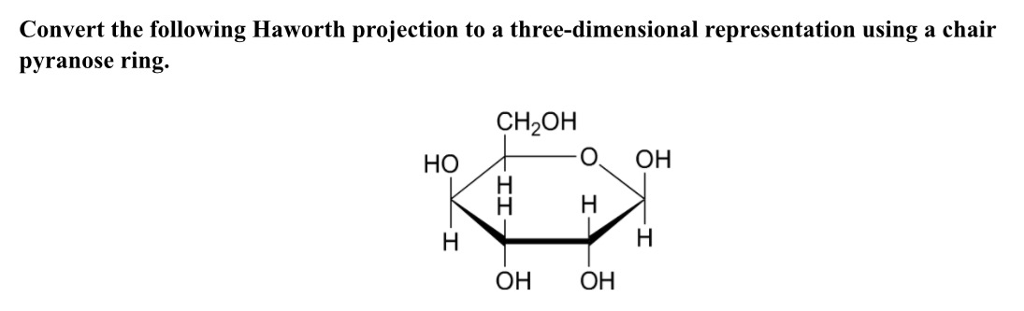 Solved Convert The Following Haworth Projection To A Thre