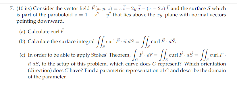 Solved Consider The Vector Field F X Y Z Z I 2y J Chegg Com