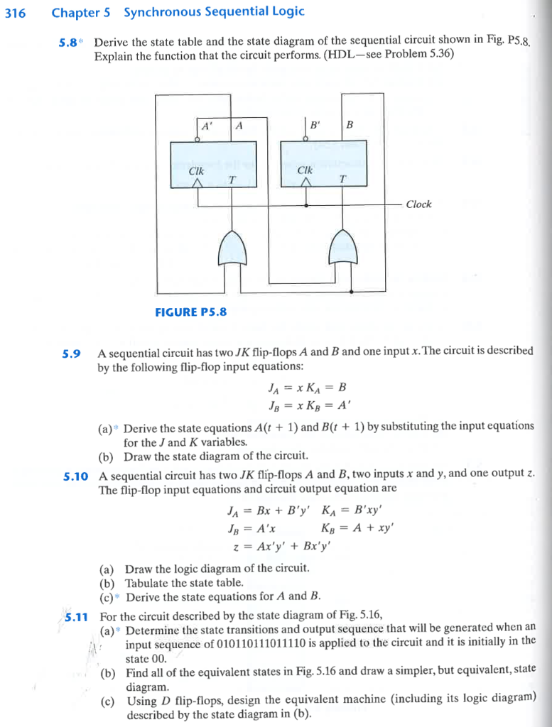 Solved Problems 315 A Use Nor Gates For The Sr Latch Pa