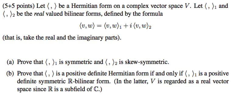 Hermitian form