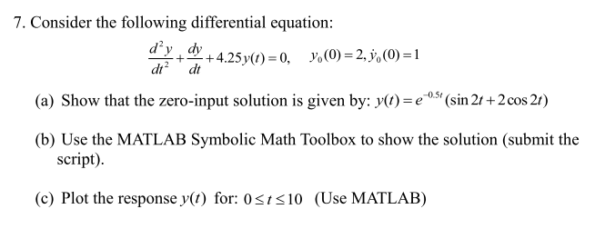 solve differential equations with symbolic math toolbox