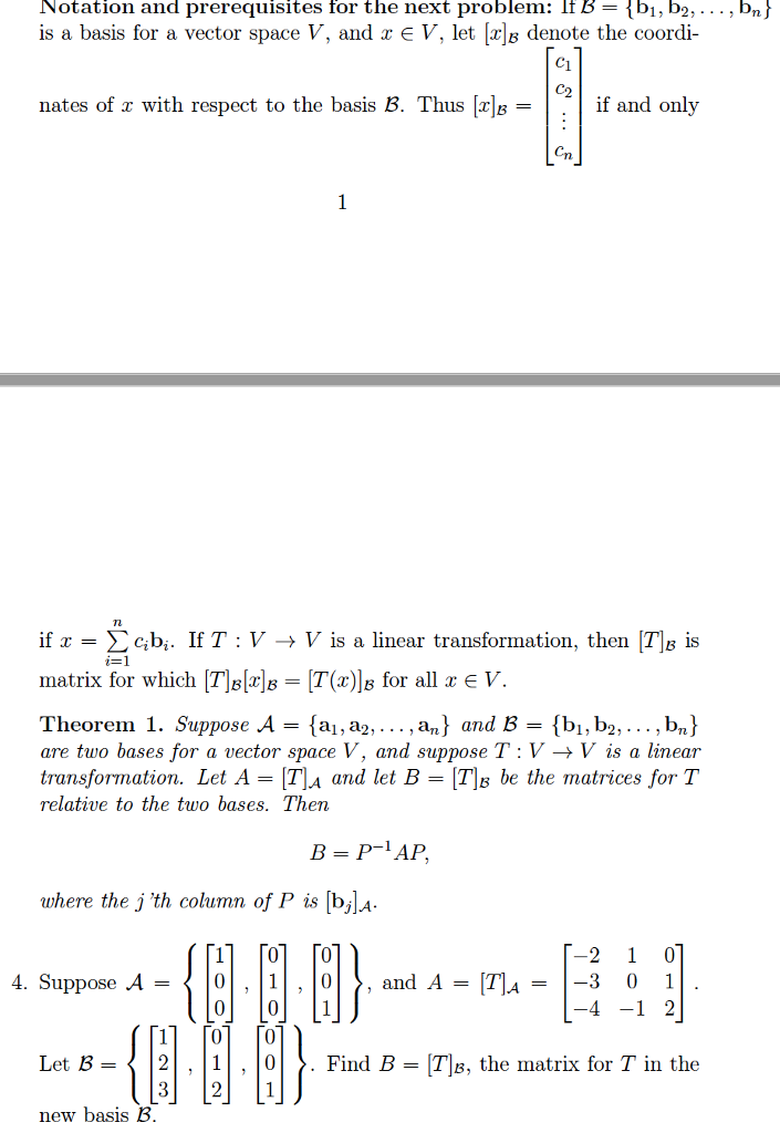 Solved Notation And Prerequisites For The Next Problem I Chegg Com