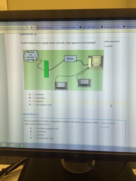 Solved In This Diagram Of A Simple Home Network What App