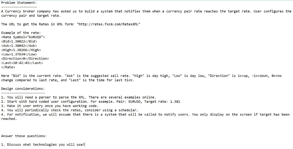 Problem Statement A Currency Broker Company Has A Chegg Com - 