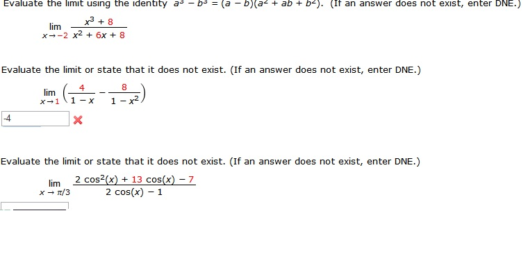 Solved Evaluate The Limit Using The Identity A 3 B 3 Chegg Com