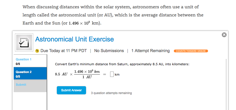 Solved When Discussing Distances Within The Solar System