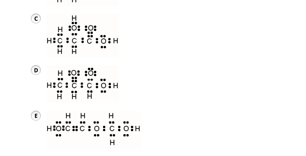 Solved Q 2.23 Select The Correct Lewis Structural Formul