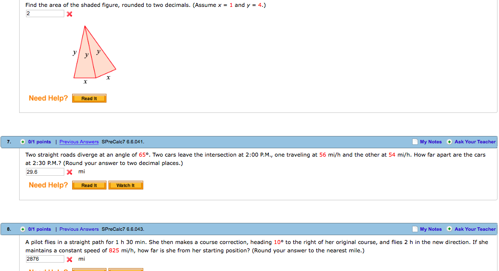 Solved Find The Area Of The Shaded Figure Rounded To Two Chegg Com