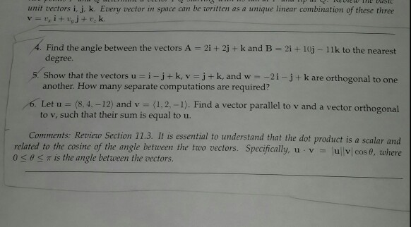 Solved Find The Angle Between The Vectors A 2i 2j K Chegg Com