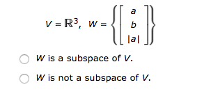 Solved Let V Be A Vector Space And Let W Be A Nonempty Su Chegg Com