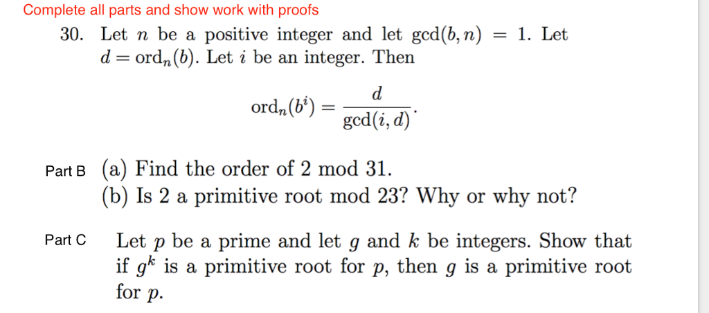 Solved Let N Be A Positive Integer And Let Gcd B N 1 Chegg Com