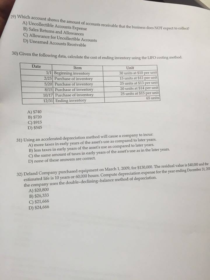 I need help with accounting homework