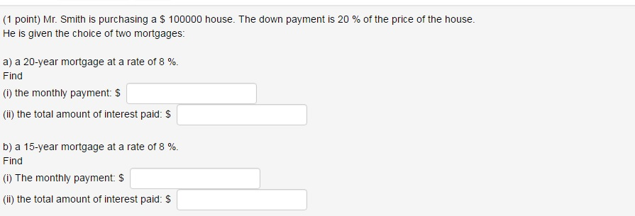 how much down payment for a 100k house