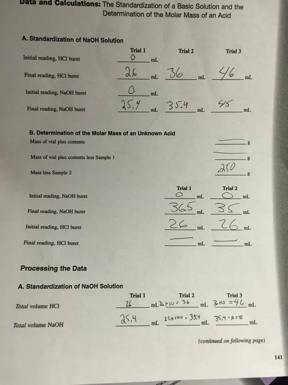 Standardization of naoh and determination of molarity essay sample essay 07 picture