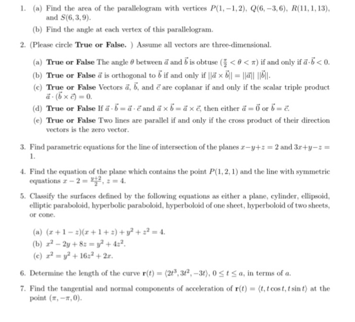 Solved Find The Area Of The Parallelogram With Vertices P Chegg Com