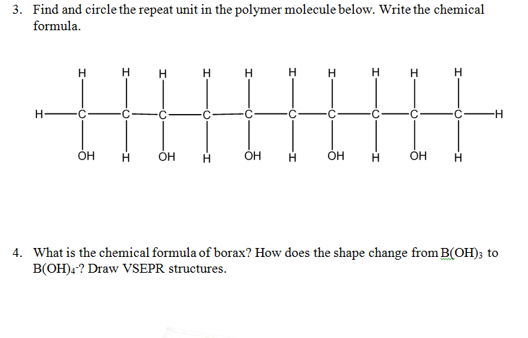 acceptabel Politistation Generel Solved Find and circle the repeat unit in the polymer | Chegg.com
