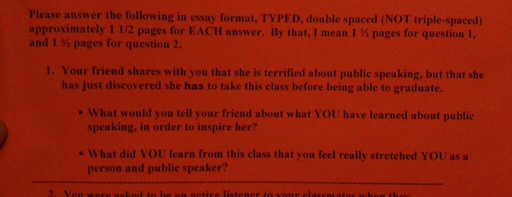 What Does Double Spaced Mean In An Essay Chicagomexico S Diary