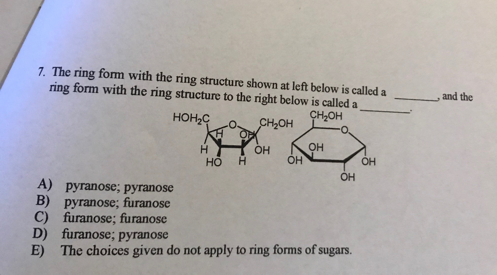 When sugars cyclize, they typically form furanose or pyranose structures.  These are molecules with five-membered or six… | Organic chemistry,  Chemistry, Biochemical