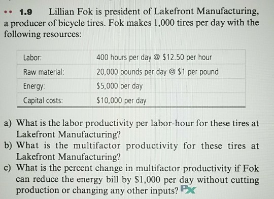 Solved Lillian Fok is president of Lakefront