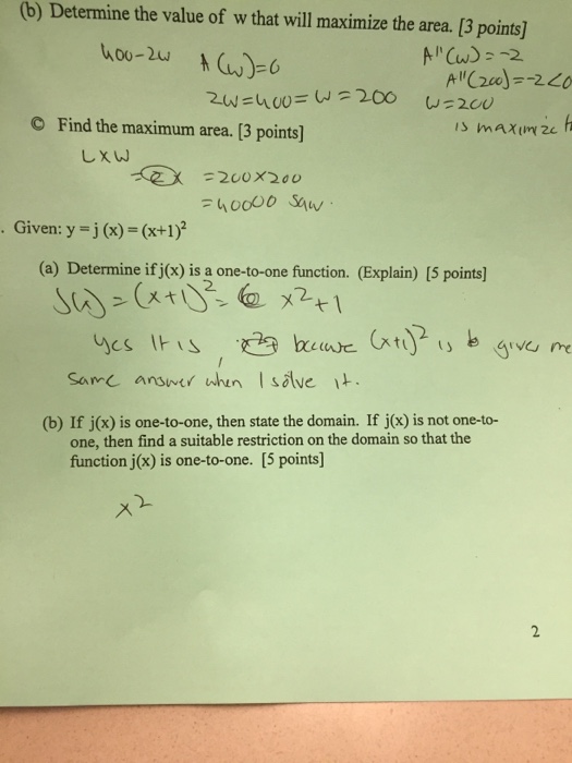 Solved Determine The Value Of W That Will Maximize The Ar Chegg Com