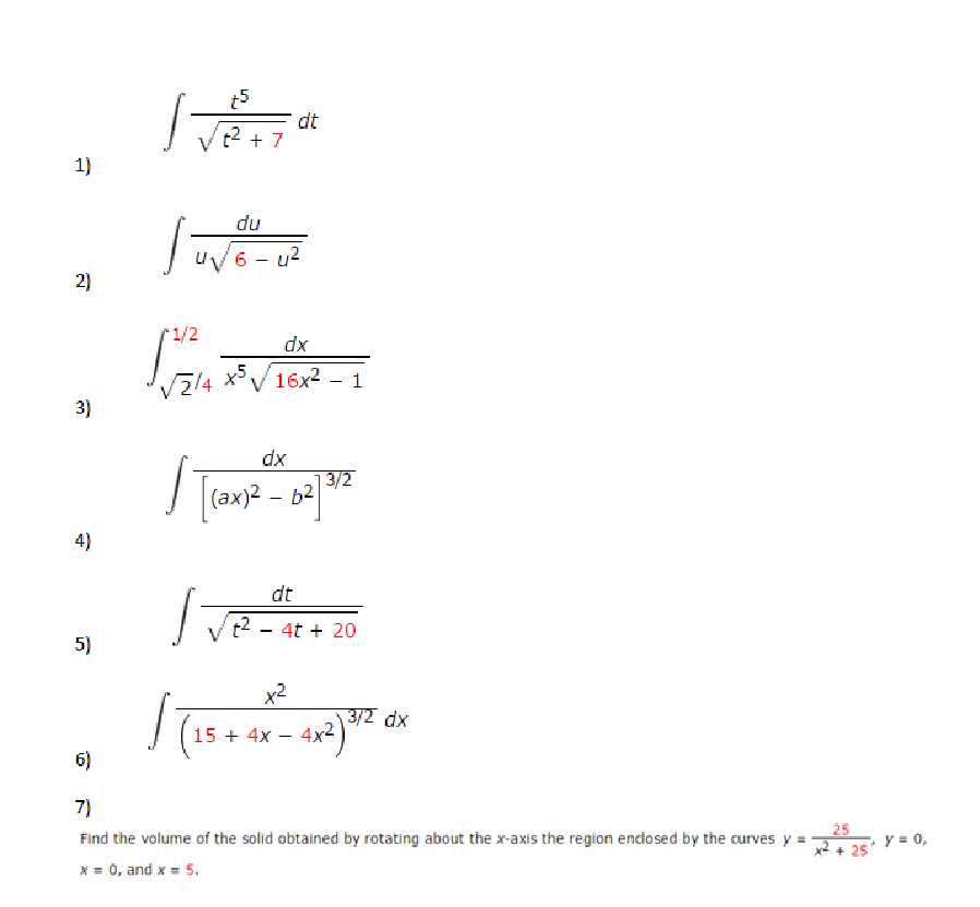 Solved Find The Volume Of The Solid Obtained By Rotating
